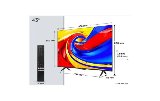 TCL Téléviseur UHD 4K TC 43P79L